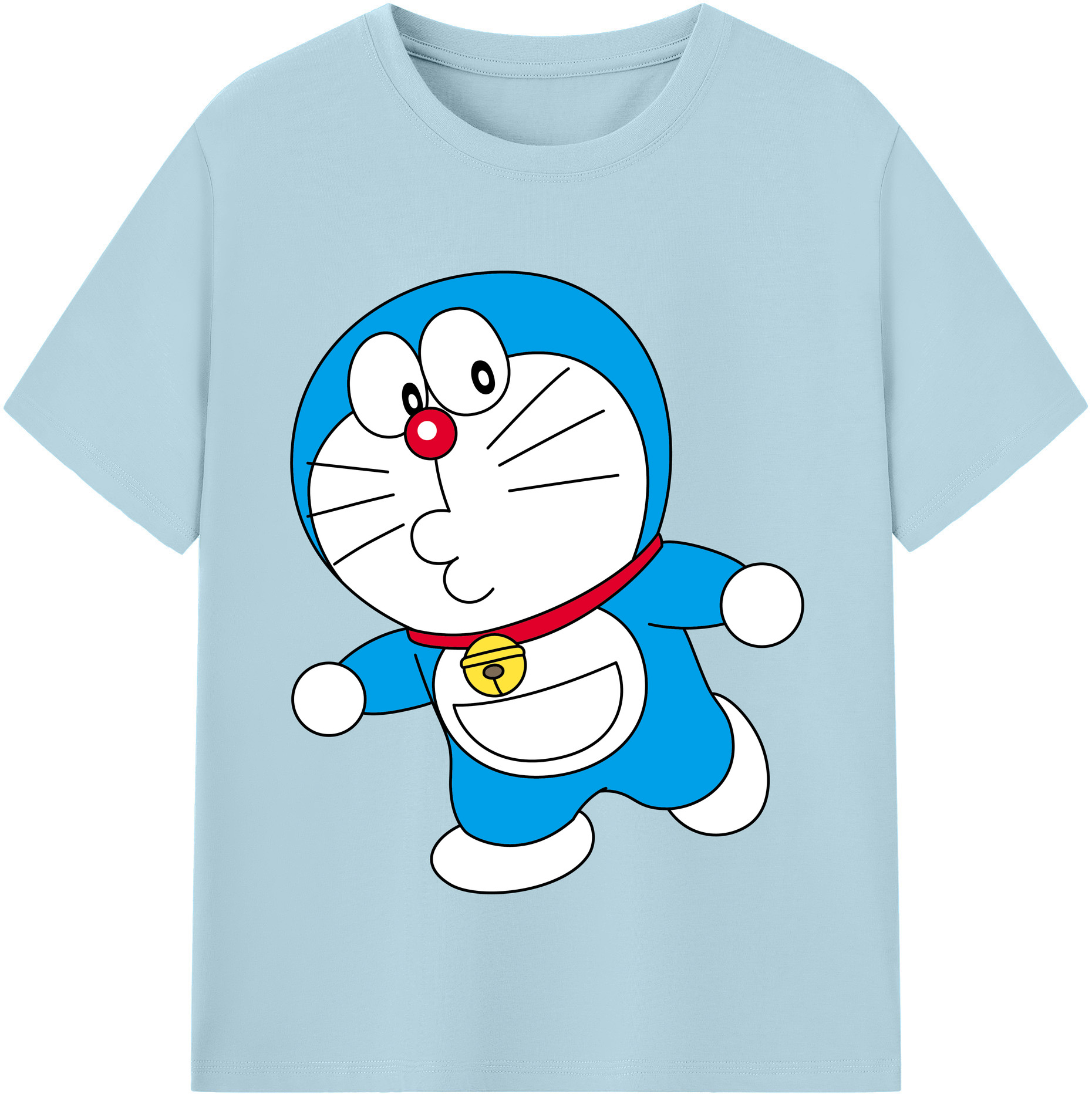 （画像用） ドラえもん Doraemon 綿100％半袖Tシャツ（フロントプリント）